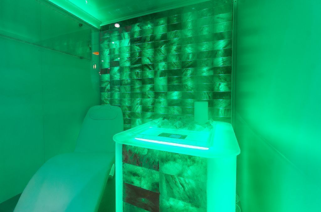 Соляная стена Himalaya c RGB подсв. (горизонтально) 1000х2200 мм фотография