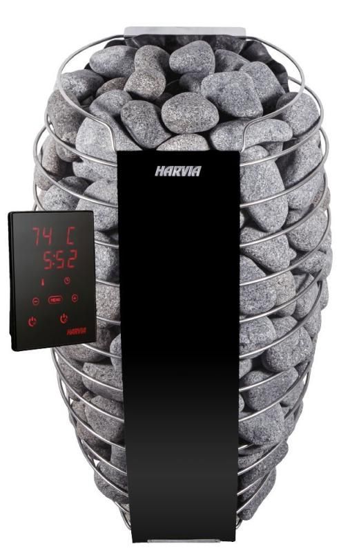 Электрическая печь Harvia Spirit SP90XW Black с выносным пультом WiFi в комплекте, 9 кВт фотография