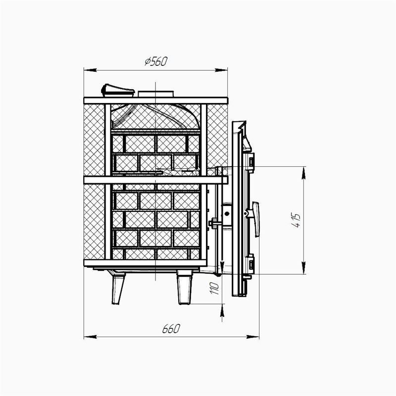Банная печь «Атмосфера L КТТ» сетка нержавейка до 24 м³ фотография